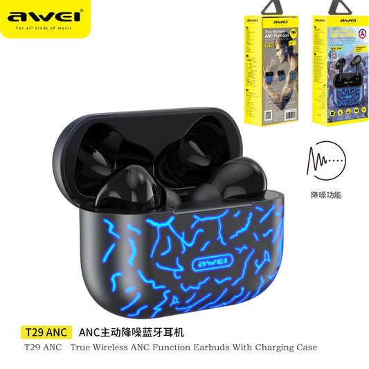 AWEI T29ANC ANC Cuffie Wireless Nero