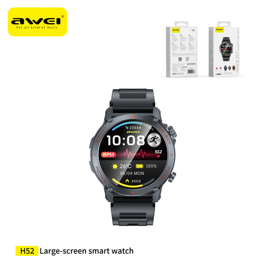 AWEI H52 Orologio Smart con Chiamate Display AMOLED - Black