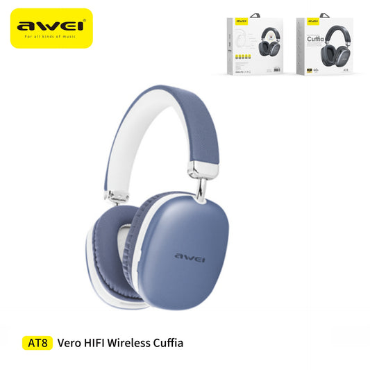 AWEI AT8 Cuffie Wireless - Blue