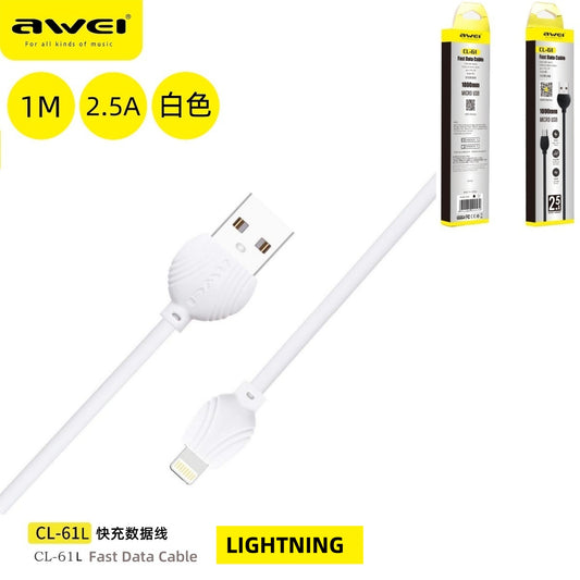 AWEI CL-61LWH Cavo USB To Lightning