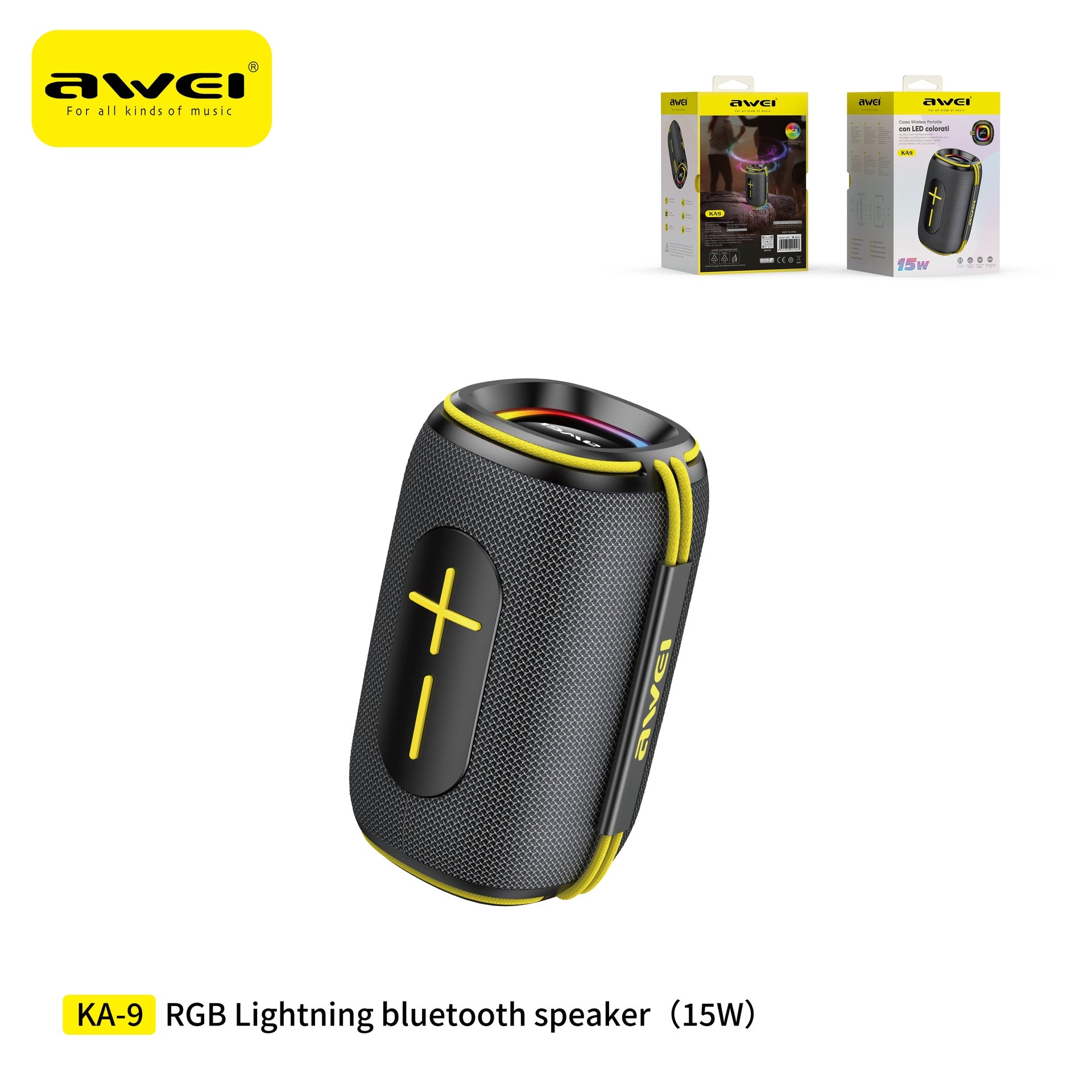 AWEI KA9 Altoparlante Bluetooth 15 W
