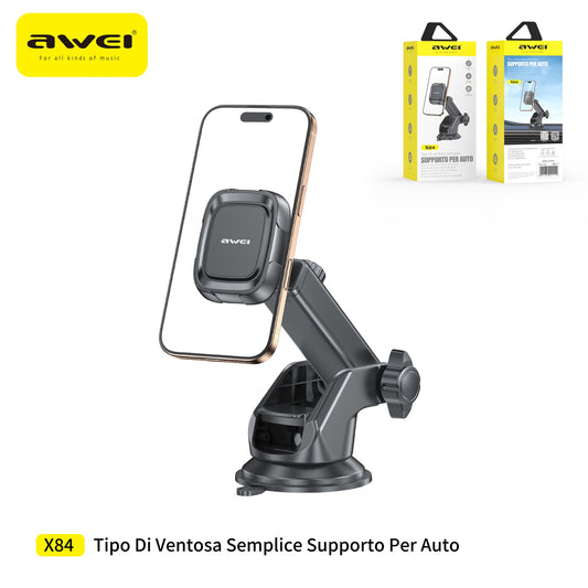 AWEI X84 Supporto Smartphone Auto con Ventosa