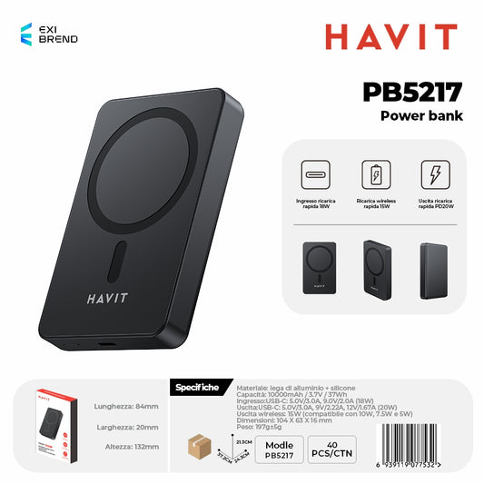 HAVIT PB5217 Power Bank - Black