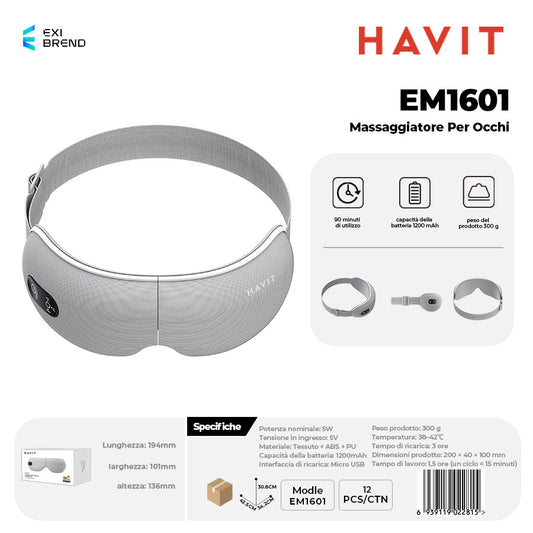 HAVIT EM1601 Massaggiatore per Occhi