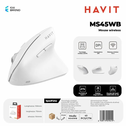 HAVIT MS45WB-WH Mouse Wireless