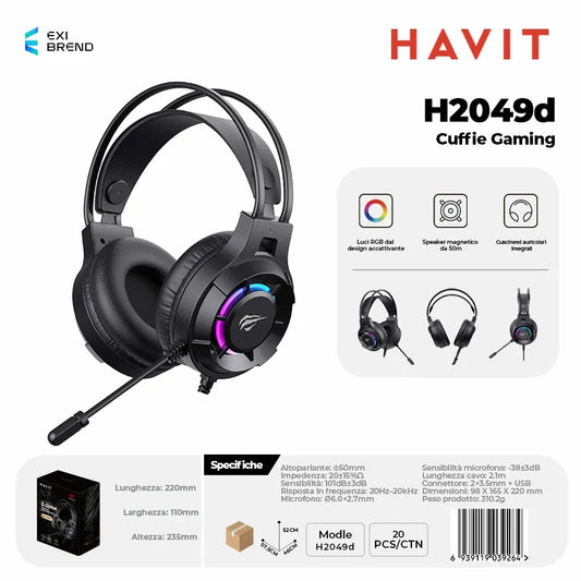 HAVIT H2049d Cuffie Gaming
