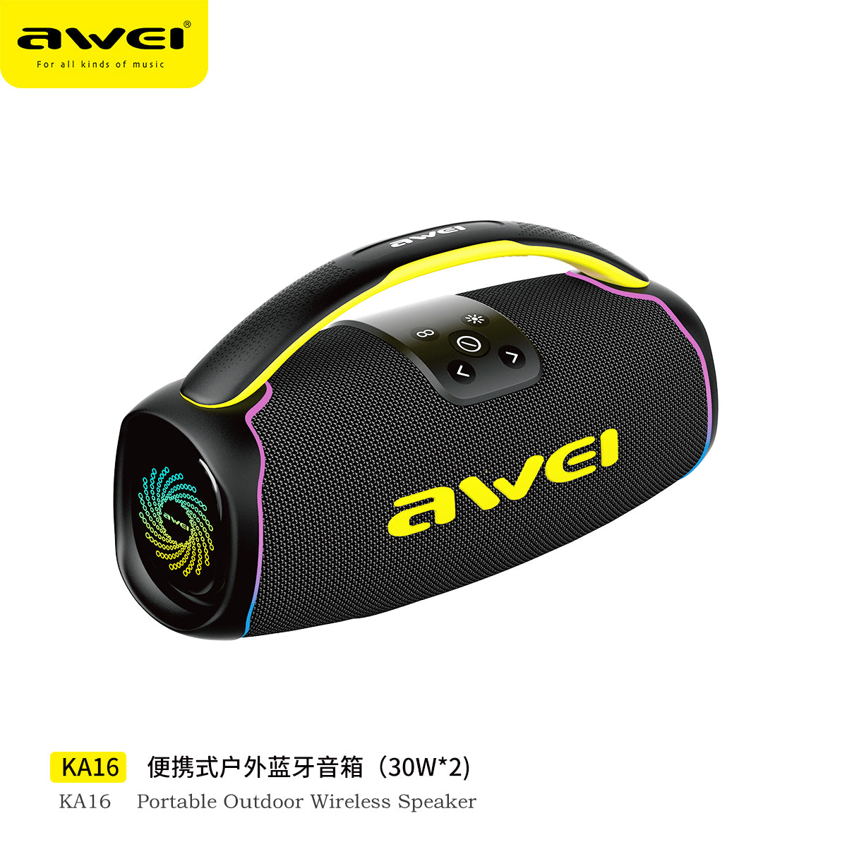 AWEI KA16 Speaker Bluetooth con Manico 60 W