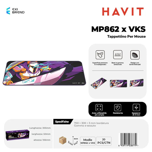 HAVIT MP862 x VKS Tappettino per Mouse Vks
