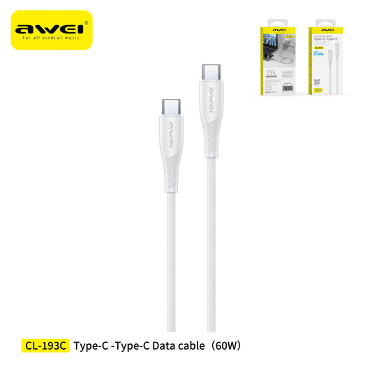 AWEI CL-193CWH Doppio Type-C Cavo 2 m