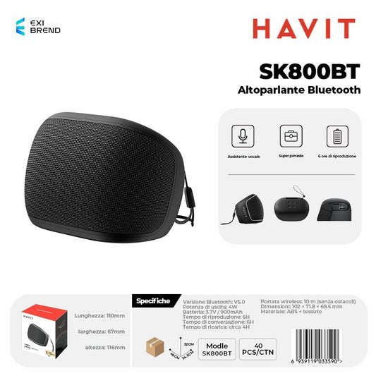 HAVIT SK800BT Speaker Bluetooth - Black