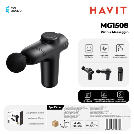 HAVIT MG1508 Pistola Massaggiante