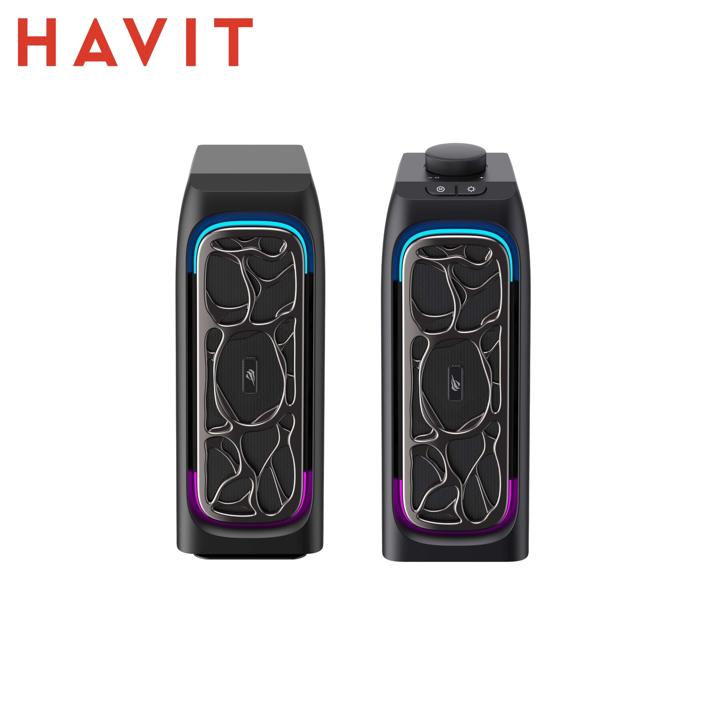 HAVIT SK215 – Soundbar / Speaker 2.0 RGB – Bluetooth 5.3 / AUX / USB